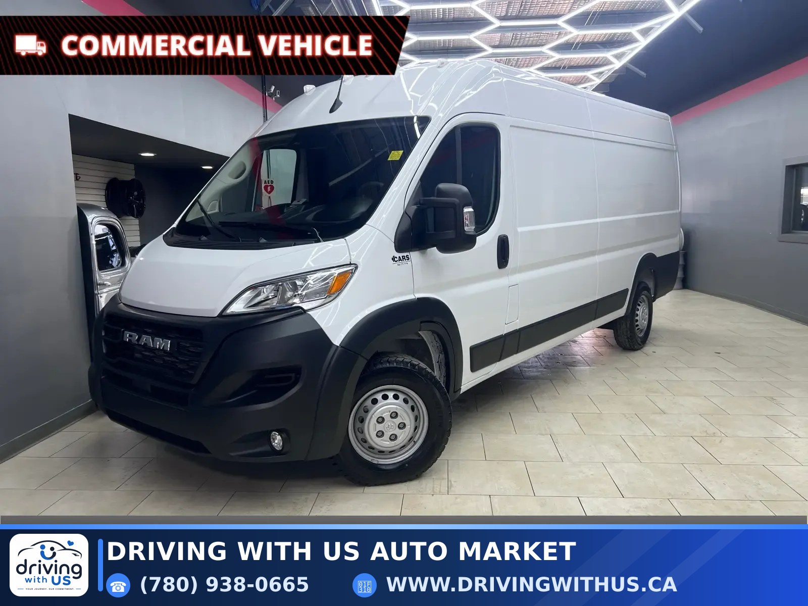 2025 Ram ProMaster Cargo Van Tradesman 3500 High Roof Ext 159" WB w/Pass Seat — photo 1